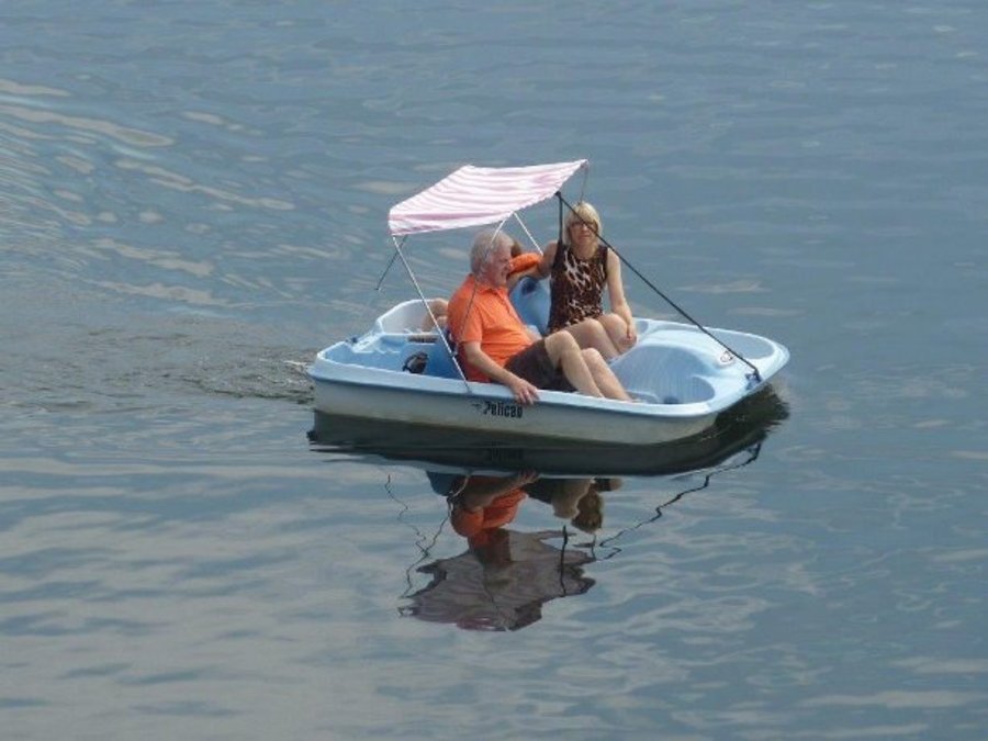 Bootfahren auf dem Stausee